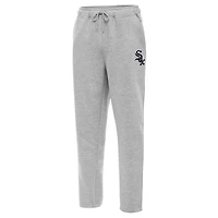 Men's Antigua  Heather Gray Chicago White Sox Victory Jogger Pants