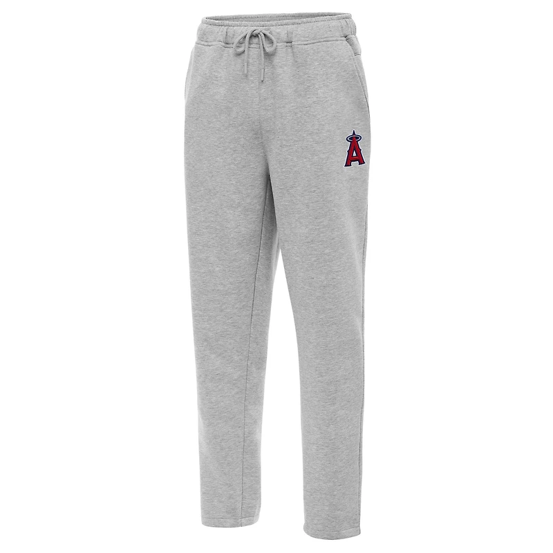 Men's Antigua  Heather Gray Los Angeles Angels Victory Jogger Pants