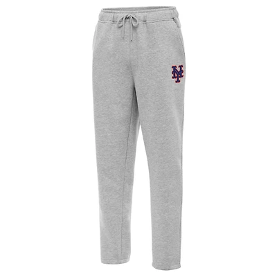 Men's Antigua  Heather Gray New York Mets Victory Jogger Pants