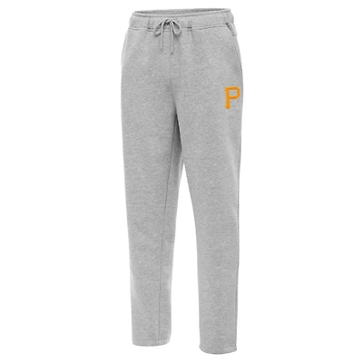 Men's Antigua Heather Gray Pittsburgh Pirates Victory Jogger Pants
