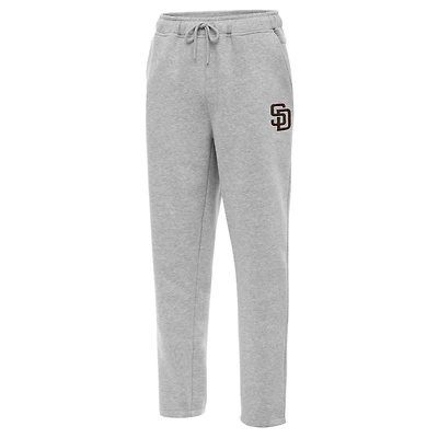 Men's Antigua  Heather Gray San Diego Padres Victory Jogger Pants