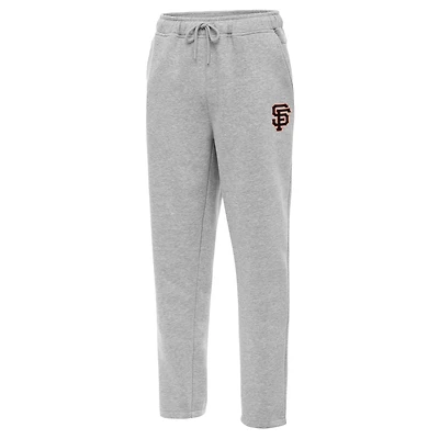 Men's Antigua  Heather Gray San Francisco Giants Victory Jogger Pants