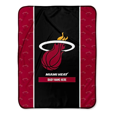Miami Heat 30" x 40" Personalized Baby Blanket
