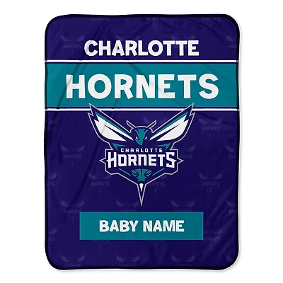 Charlotte Hornets 30" x 40" Personalized Baby Blanket