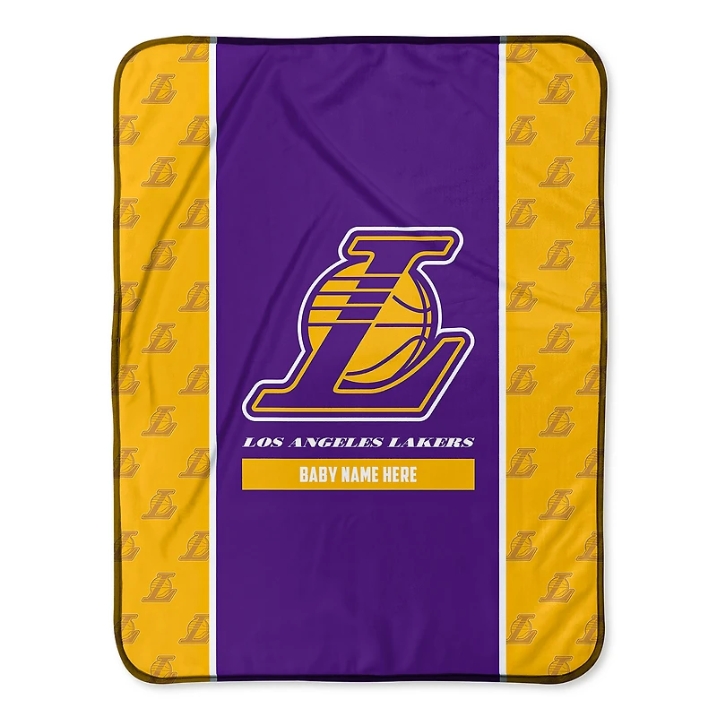 Los Angeles Lakers 30" x 40" Personalized Baby Blanket