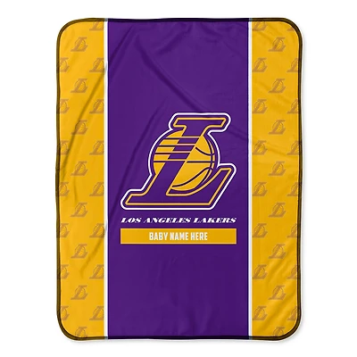 Los Angeles Lakers 30" x 40" Personalized Baby Blanket
