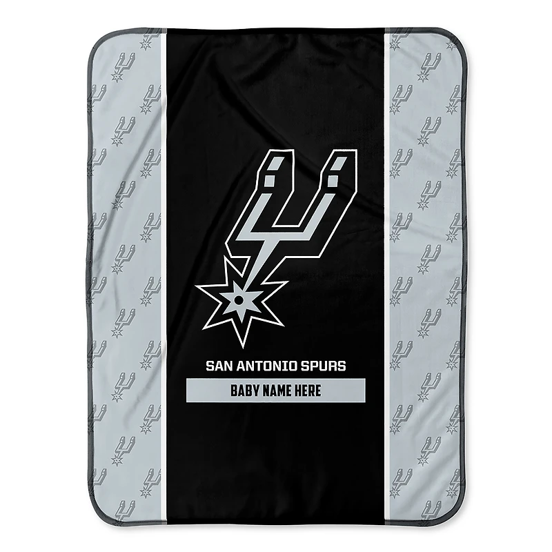 San Antonio Spurs 30" x 40" Personalized Baby Blanket