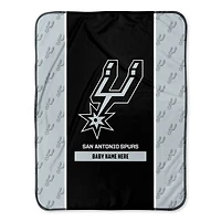 San Antonio Spurs 30" x 40" Personalized Baby Blanket