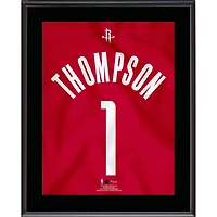 Amen Thompson Houston Rockets 10.5" x 13" #1 Red Jersey Sublimated Plaque