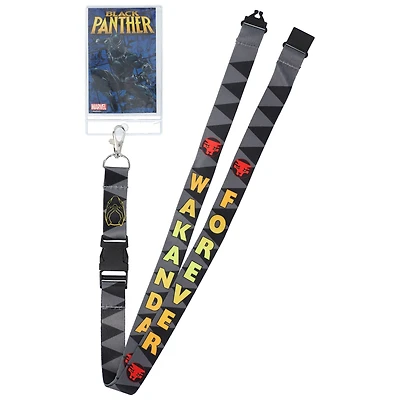 Black Panther  Reversible Lanyard with ID Holder