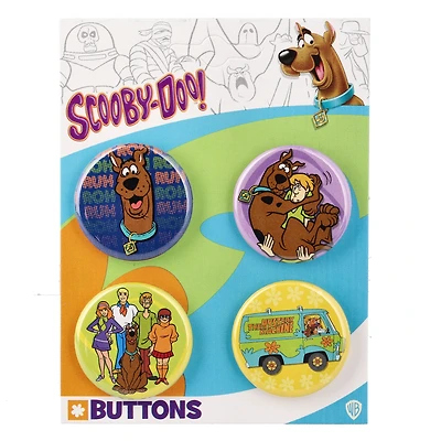 Scooby-Doo Set of Four 1.25" Buttons