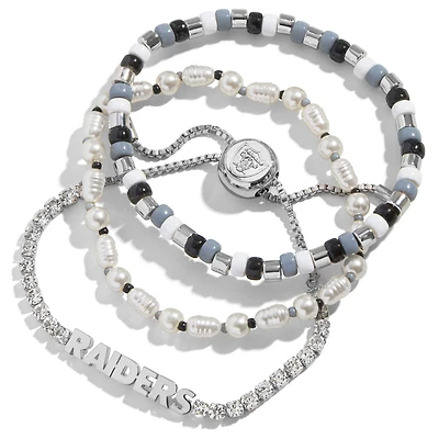 WEAR by Erin Andrews x Baublebar Las Vegas Raiders Stack Bracelet