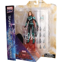 Brie Larson Captain Marvel Autographed Marvel Select Action Figure