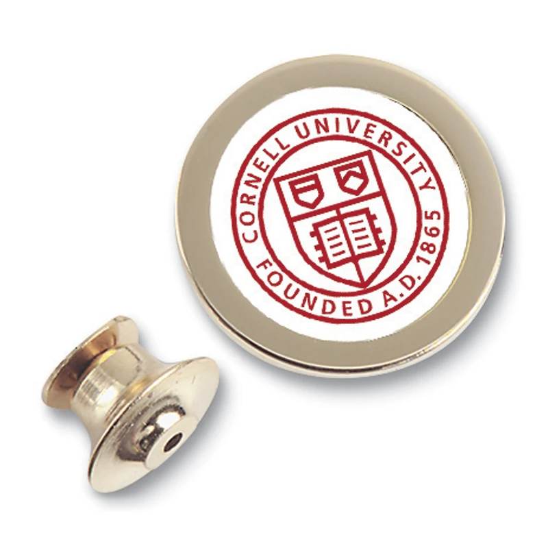 Gold Cornell Big Red Lapel Pin