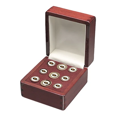 Gold Grambling Tigers 9-Piece Blazer Button Set