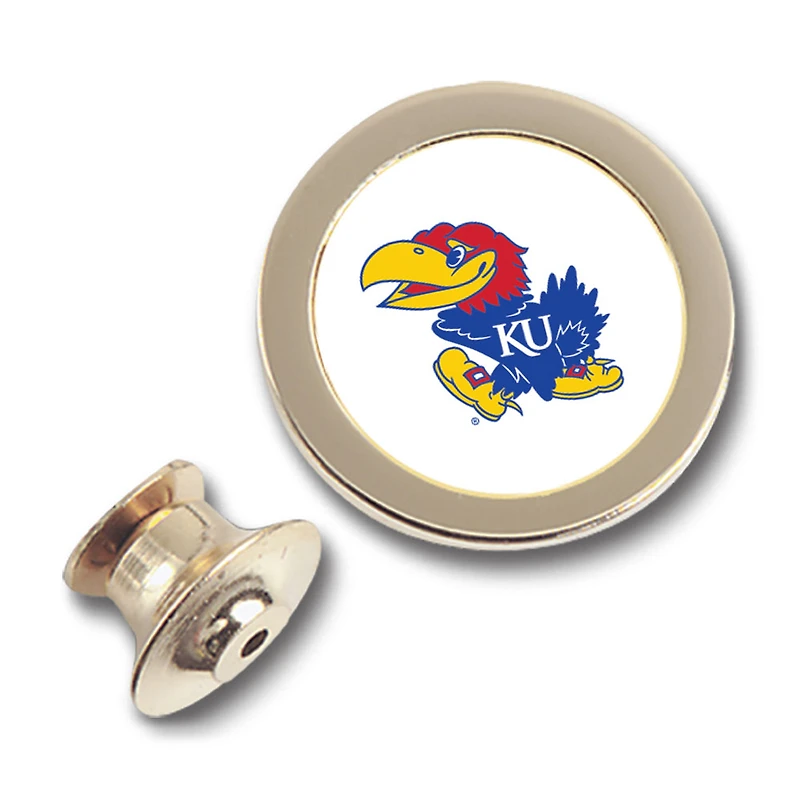 Gold Kansas Jayhawks Lapel Pin
