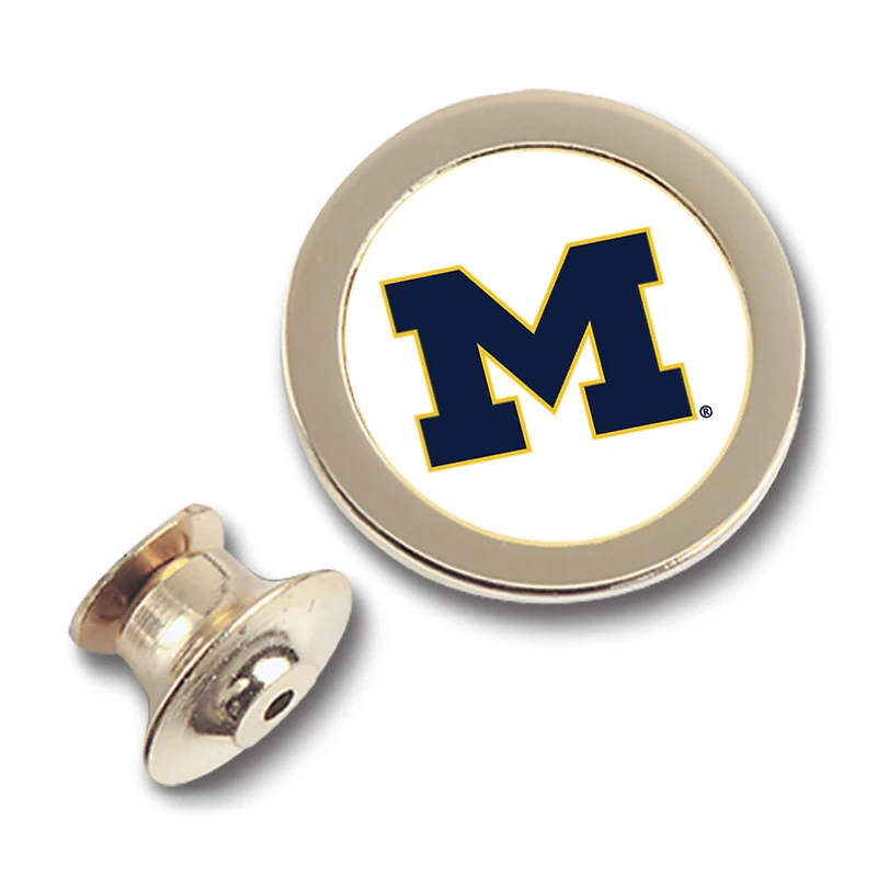 Gold Michigan Wolverines Lapel Pin