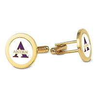Gold Alcorn State Braves Cufflinks