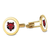 Gold Arkansas State Red Wolves Cufflinks