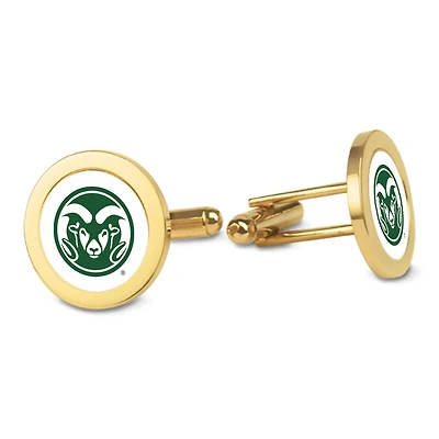 Gold Colorado State Rams Cufflinks