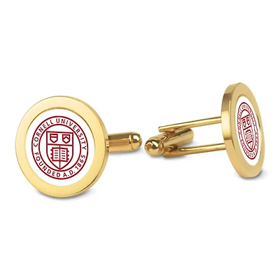 Gold Cornell Big Red Cufflinks