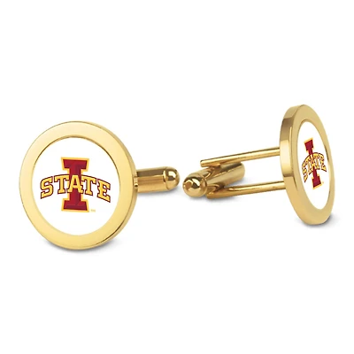 Gold Iowa State Cyclones Cufflinks