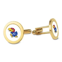 Gold Kansas Jayhawks Cufflinks
