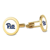 Gold Pitt Panthers Cufflinks