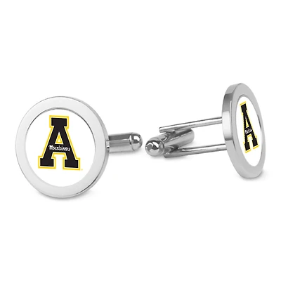 Silver Appalachian State Mountaineers Cufflinks