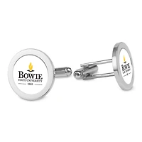 Silver Bowie State Bulldogs Cufflinks