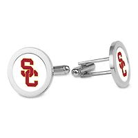 Silver USC Trojans Cufflinks