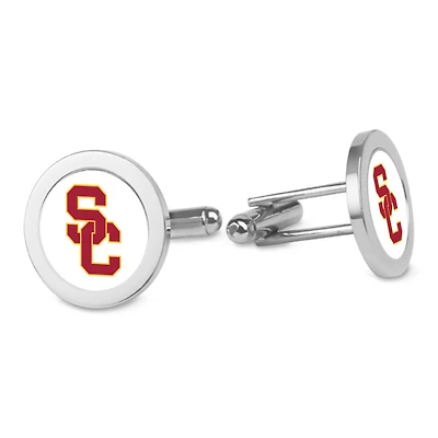 Silver USC Trojans Cufflinks