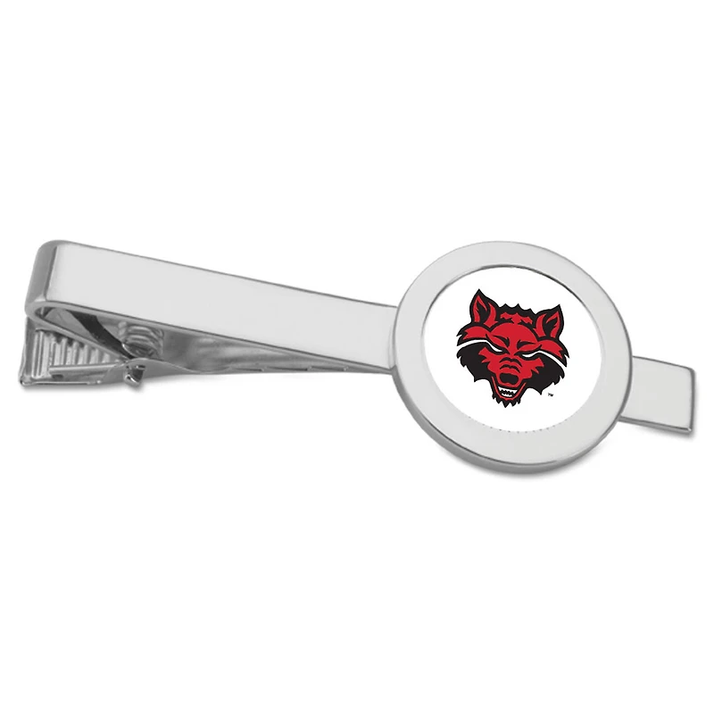Silver Arkansas State Red Wolves Tie Bar