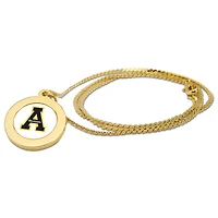 Gold Appalachian State Mountaineers Pendant Necklace