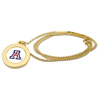 Gold Arizona Wildcats Pendant Necklace