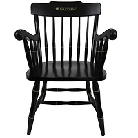 Black Maryland Terrapins Captain's Chair
