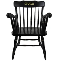 Black VCU Rams Captain's Chair