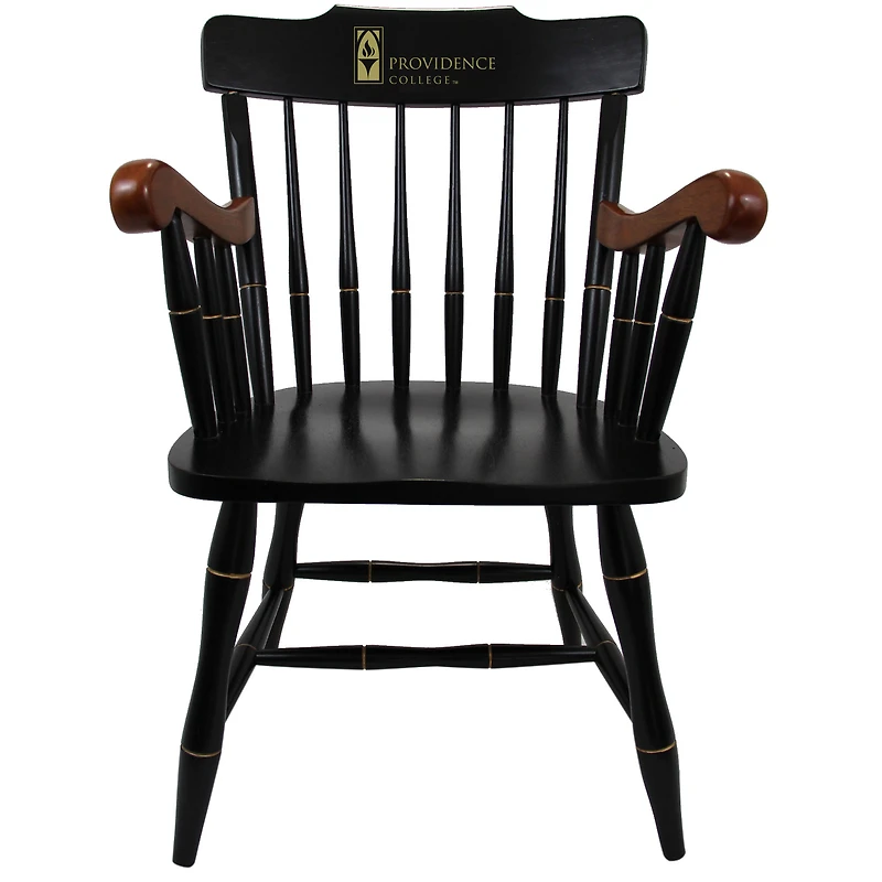Black Providence Friars Captain's Chair with Cherry Arms