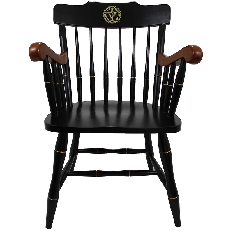 Black Providence Friars Captain's Chair with Cherry Arms