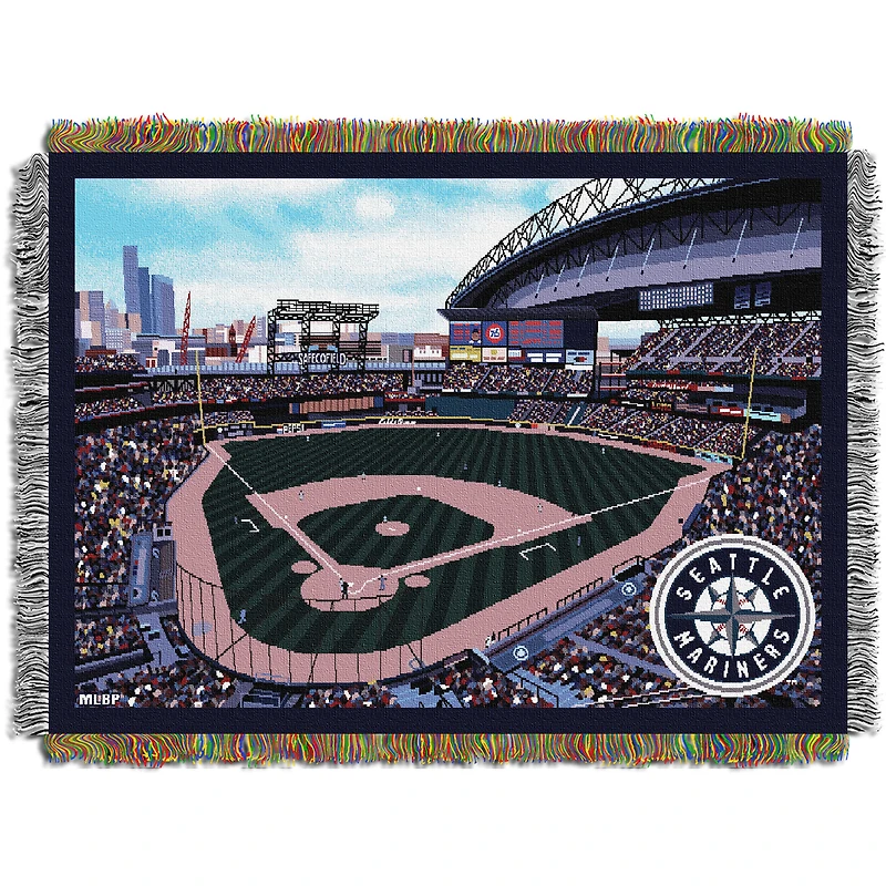The Northwest Group  Seattle Mariners 48" x 60" Stadium Tapestry Throw Blanket