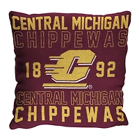 The Northwest Group  Central Michigan Chippewas 20" x 20" Stacked Pillow