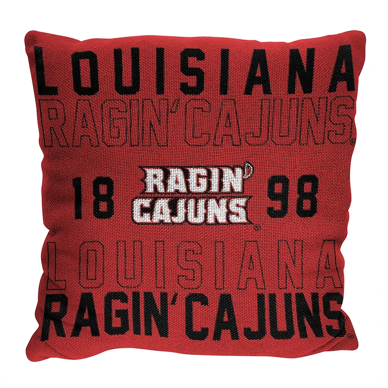 The Northwest Group  Louisiana Ragin' Cajuns 20" x 20" Stacked Pillow