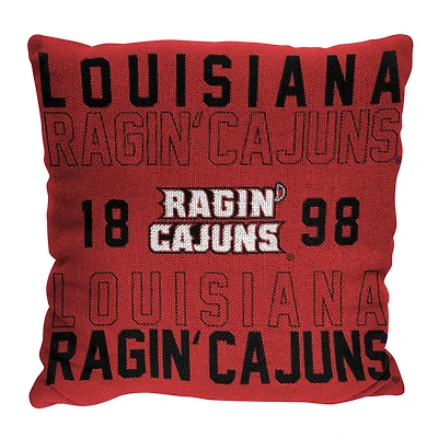 The Northwest Group  Louisiana Ragin' Cajuns 20" x 20" Stacked Pillow