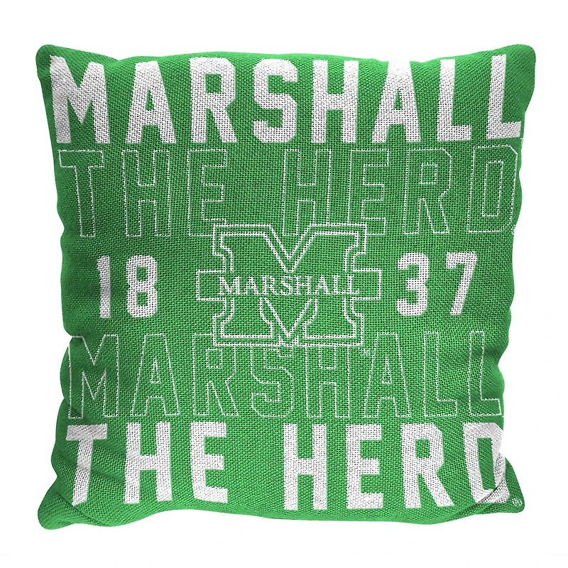 The Northwest Group  Marshall Thundering Herd 20" x 20" Stacked Pillow