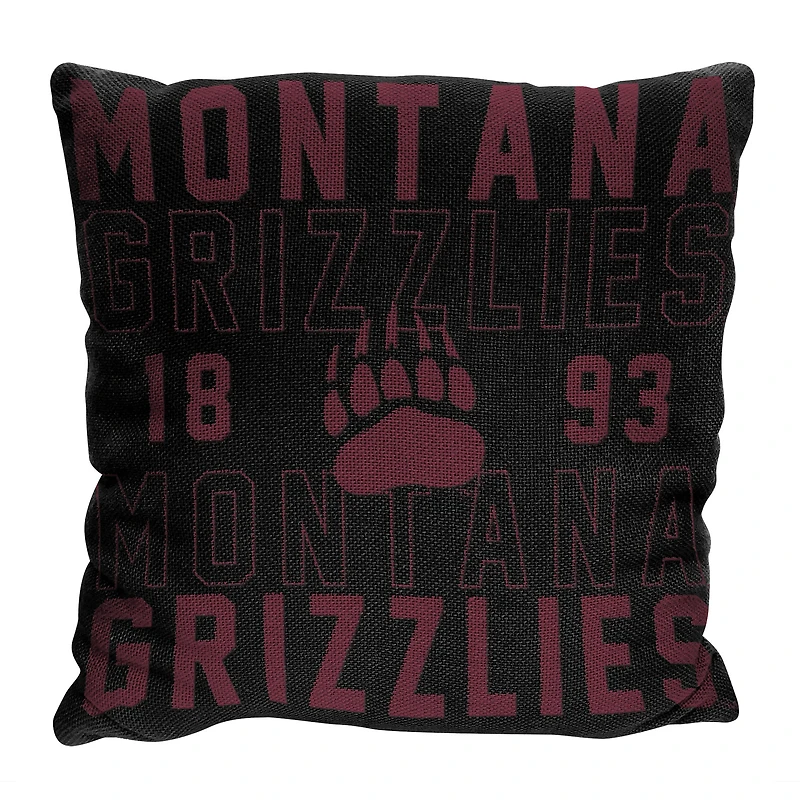 The Northwest Group  Montana Grizzlies 20" x 20" Stacked Pillow