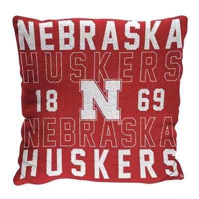 The Northwest Group  Nebraska Huskers 20" x 20" Stacked Pillow