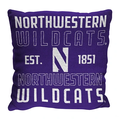 The Northwest Group  Northwestern Wildcats 20" x 20" Stacked Pillow