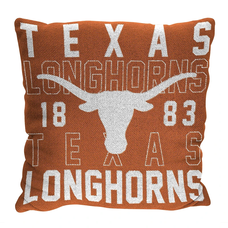 The Northwest Group  Texas Longhorns 20" x 20" Stacked Pillow