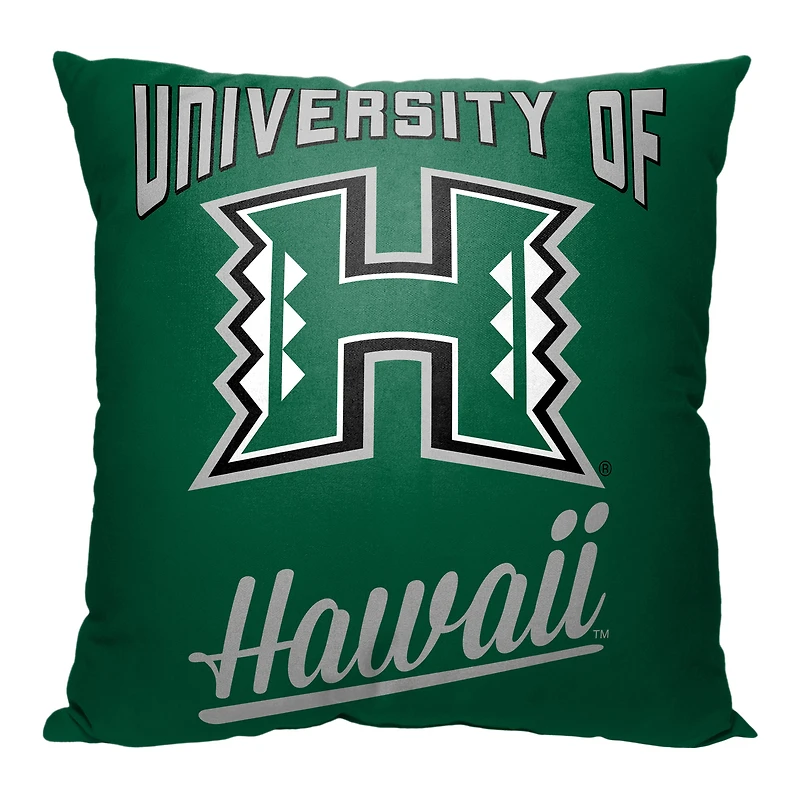 The Northwest Group Hawaii Rainbow Warriors 18" x 18" Alumni Pillow