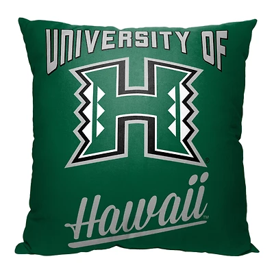 The Northwest Group  Hawaii Rainbow Warriors 18" x 18" Alumni Pillow